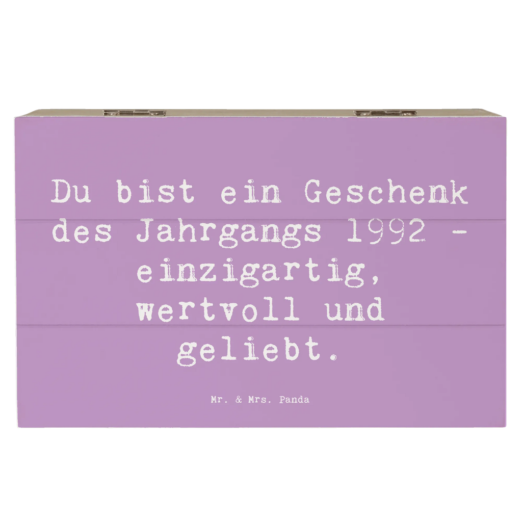 Wooden chest Saying Du bist ein Geschenk des Jahrgangs 1992 - einzigartig, wertvoll und geliebt. Geschenkdose, Aufbewahrungsbox, Schatulle, Dekokiste, Erinnerungsbox, Truhe, Schatzkiste, Kiste, Erinnerungskiste, Geschenkbox, XXL, Holzkiste, Geburtstag, Geburtstagsgeschenk, Geschenk