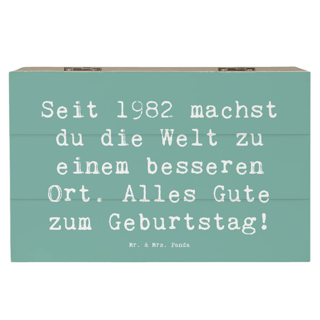 Holzkiste Spruch 1982 Geburtstag Dekokiste, Schatulle, Schatzkiste, Erinnerungskiste, Erinnerungsbox, Truhe, XXL, Aufbewahrungsbox, Geschenkdose, Holzkiste, Kiste, Geschenkbox, Geburtstag, Geburtstagsgeschenk, Geschenk
