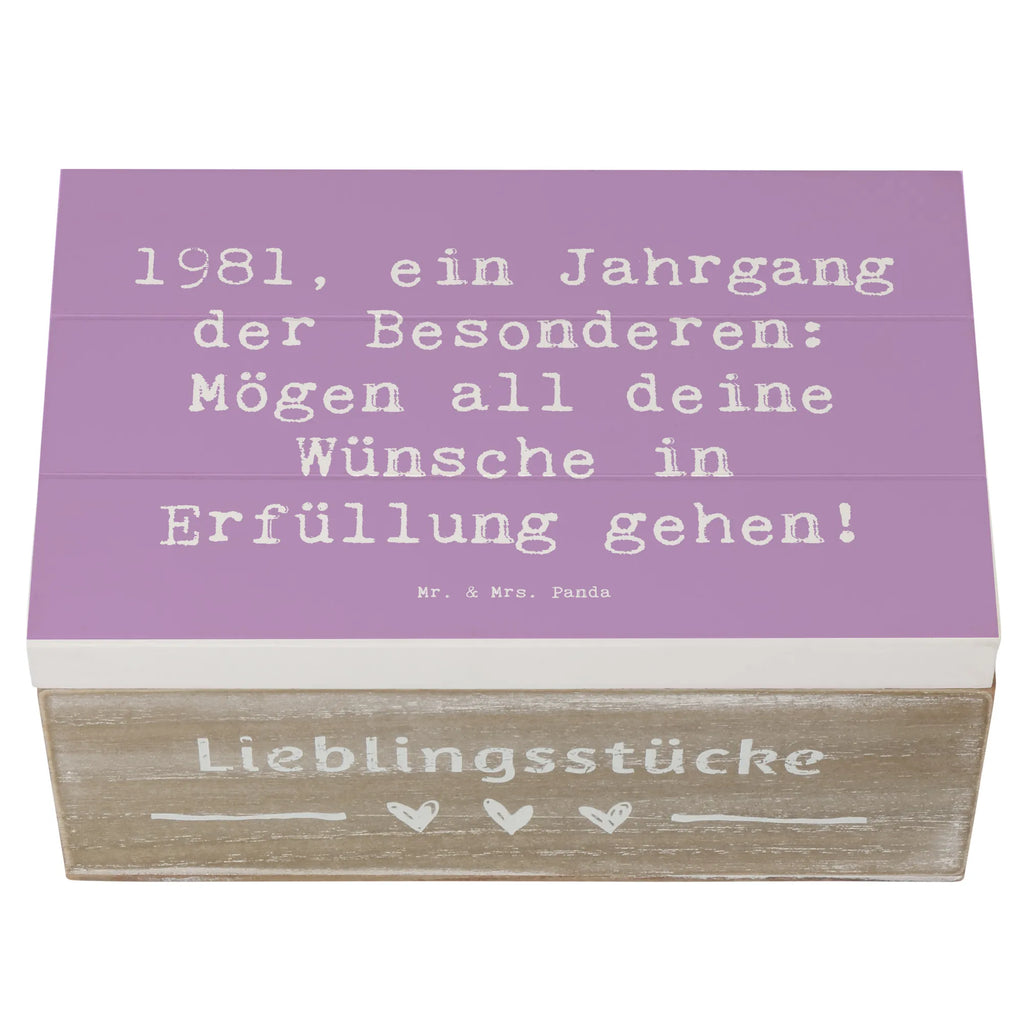 Holzkiste Spruch 1981 Geburtstag Holzkiste, Dekokiste, Erinnerungsbox, Geschenkbox, Truhe, Schatzkiste, Erinnerungskiste, Geschenkdose, Schatulle, Aufbewahrungsbox, XXL, Kiste, Geburtstag, Geburtstagsgeschenk, Geschenk