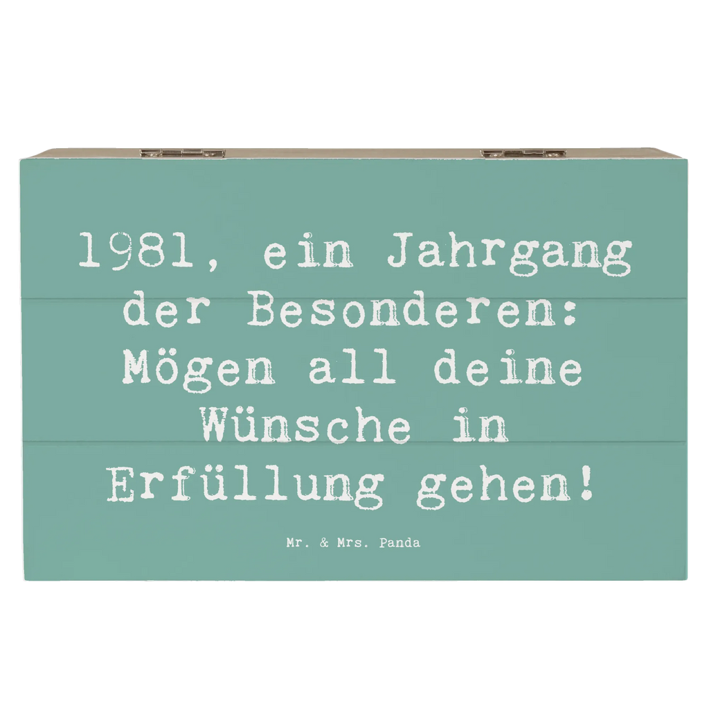 Holzkiste Spruch 1981 Geburtstag Holzkiste, Dekokiste, Erinnerungsbox, Geschenkbox, Truhe, Schatzkiste, Erinnerungskiste, Geschenkdose, Schatulle, Aufbewahrungsbox, XXL, Kiste, Geburtstag, Geburtstagsgeschenk, Geschenk