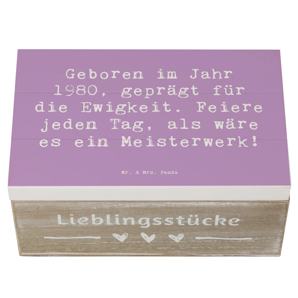 Holzkiste Spruch 1980 Geburtstag Feier Erinnerungskiste, XXL, Holzkiste, Schatulle, Truhe, Kiste, Dekokiste, Geschenkbox, Aufbewahrungsbox, Geschenkdose, Erinnerungsbox, Schatzkiste, Geburtstag, Geburtstagsgeschenk, Geschenk
