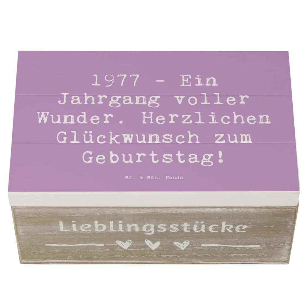 Holzkiste Spruch 1977 Geburtstag Wunder Schatulle, Geschenkbox, Schatzkiste, Erinnerungsbox, Erinnerungskiste, Aufbewahrungsbox, Dekokiste, Geschenkdose, Kiste, Truhe, XXL, Holzkiste, Geburtstag, Geburtstagsgeschenk, Geschenk