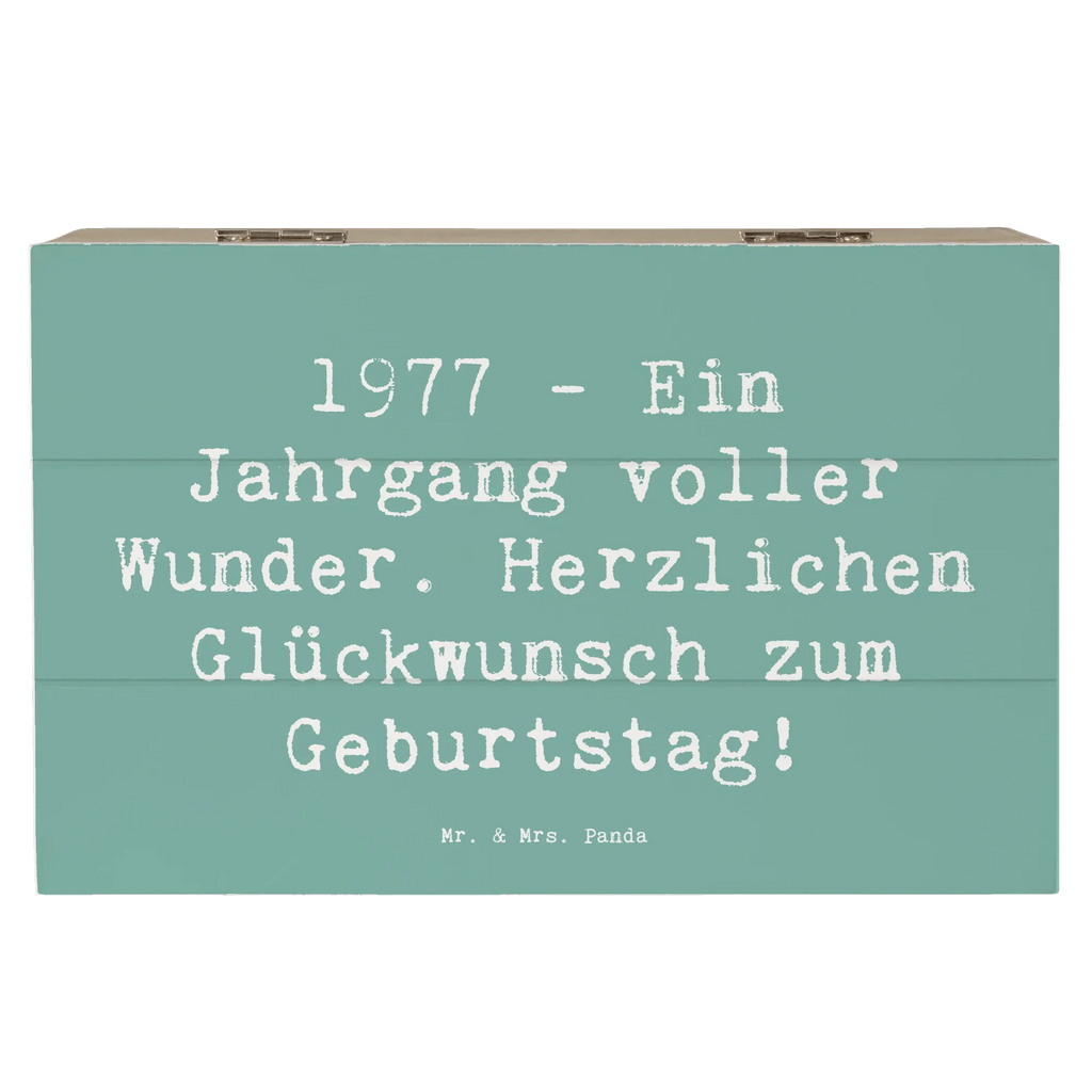 Holzkiste Spruch 1977 Geburtstag Wunder Schatulle, Geschenkbox, Schatzkiste, Erinnerungsbox, Erinnerungskiste, Aufbewahrungsbox, Dekokiste, Geschenkdose, Kiste, Truhe, XXL, Holzkiste, Geburtstag, Geburtstagsgeschenk, Geschenk