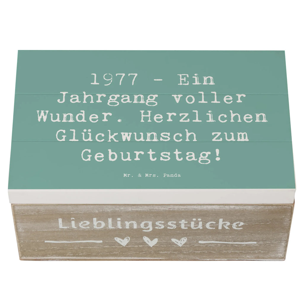 Holzkiste Spruch 1977 Geburtstag Wunder Schatulle, Geschenkbox, Schatzkiste, Erinnerungsbox, Erinnerungskiste, Aufbewahrungsbox, Dekokiste, Geschenkdose, Kiste, Truhe, XXL, Holzkiste, Geburtstag, Geburtstagsgeschenk, Geschenk