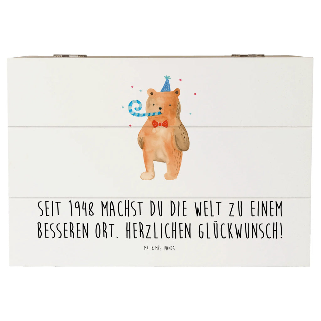 Holzkiste 1948 Geburtstag Erinnerungskiste, Schatzkiste, Geschenkdose, Aufbewahrungsbox, Holzkiste, Schatulle, Truhe, Erinnerungsbox, Kiste, Geschenkbox, XXL, Dekokiste, Geburtstag, Geburtstagsgeschenk, Geschenk