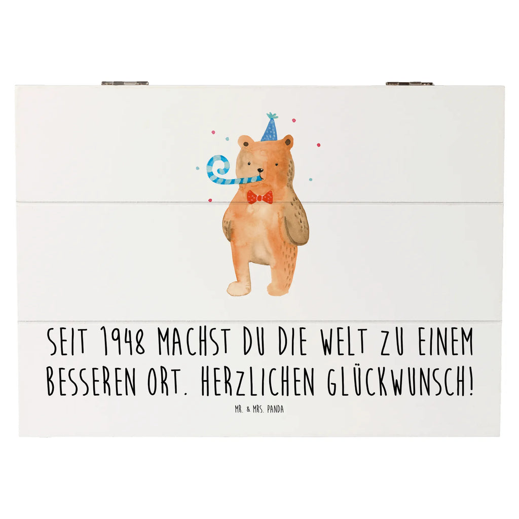 Holzkiste 1948 Geburtstag Erinnerungskiste, Schatzkiste, Geschenkdose, Aufbewahrungsbox, Holzkiste, Schatulle, Truhe, Erinnerungsbox, Kiste, Geschenkbox, XXL, Dekokiste, Geburtstag, Geburtstagsgeschenk, Geschenk