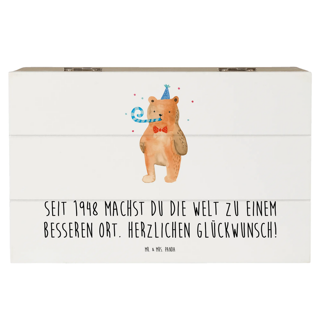 Holzkiste 1948 Geburtstag Erinnerungskiste, Schatzkiste, Geschenkdose, Aufbewahrungsbox, Holzkiste, Schatulle, Truhe, Erinnerungsbox, Kiste, Geschenkbox, XXL, Dekokiste, Geburtstag, Geburtstagsgeschenk, Geschenk