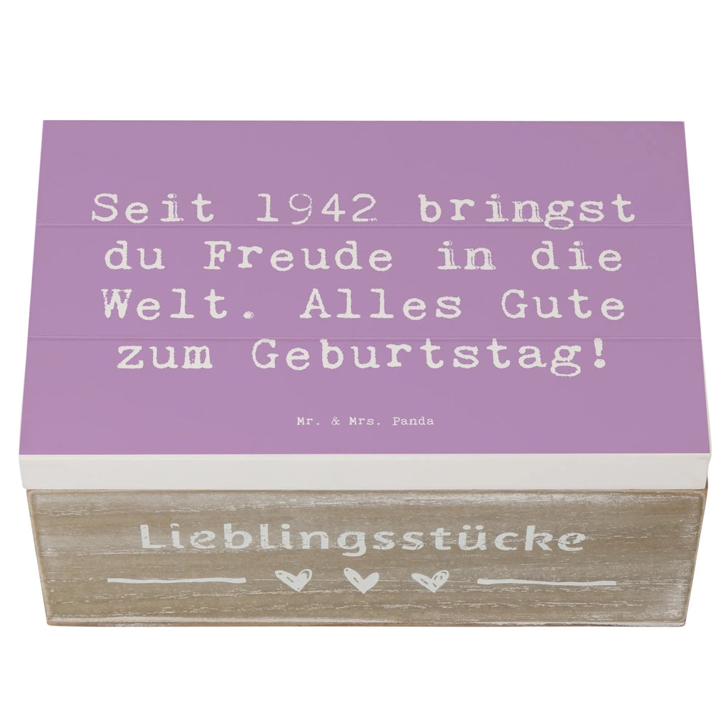 Holzkiste Spruch 1942 Geburtstag Freude Geschenkbox, Schatulle, XXL, Aufbewahrungsbox, Erinnerungskiste, Geschenkdose, Dekokiste, Holzkiste, Kiste, Erinnerungsbox, Schatzkiste, Truhe, Geburtstag, Geburtstagsgeschenk, Geschenk