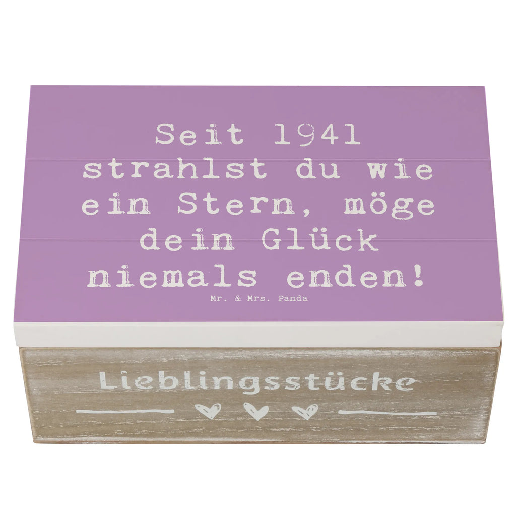 Holzkiste Spruch 1941 Geburtstag Stern Erinnerungsbox, XXL, Schatulle, Truhe, Holzkiste, Geschenkdose, Schatzkiste, Geschenkbox, Dekokiste, Aufbewahrungsbox, Kiste, Erinnerungskiste, Geburtstag, Geburtstagsgeschenk, Geschenk