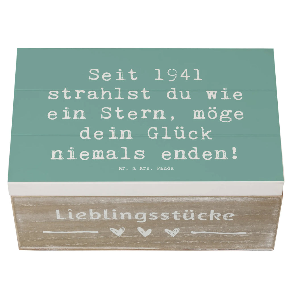 Holzkiste Spruch 1941 Geburtstag Stern Erinnerungsbox, XXL, Schatulle, Truhe, Holzkiste, Geschenkdose, Schatzkiste, Geschenkbox, Dekokiste, Aufbewahrungsbox, Kiste, Erinnerungskiste, Geburtstag, Geburtstagsgeschenk, Geschenk