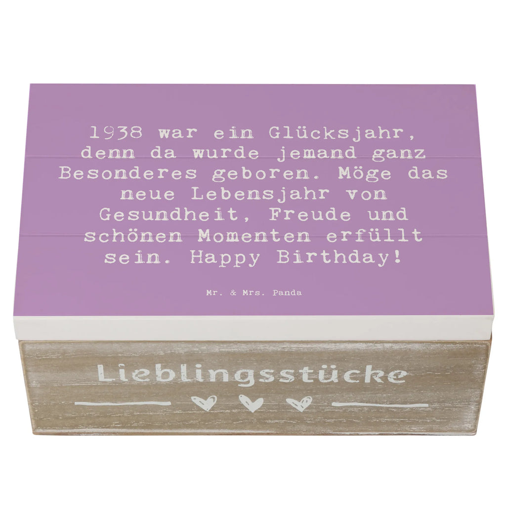 Holzkiste Spruch 1938 Geburtstag Aufbewahrungsbox, Kiste, Holzkiste, XXL, Dekokiste, Schatzkiste, Erinnerungsbox, Truhe, Erinnerungskiste, Geschenkbox, Geschenkdose, Schatulle, Geburtstag, Geburtstagsgeschenk, Geschenk