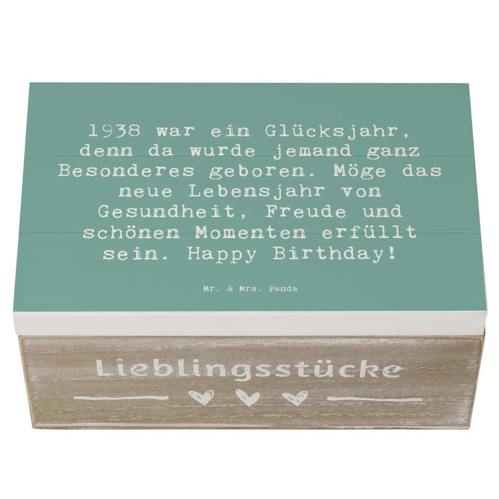 Holzkiste Spruch 1938 Geburtstag Aufbewahrungsbox, Kiste, Holzkiste, XXL, Dekokiste, Schatzkiste, Erinnerungsbox, Truhe, Erinnerungskiste, Geschenkbox, Geschenkdose, Schatulle, Geburtstag, Geburtstagsgeschenk, Geschenk