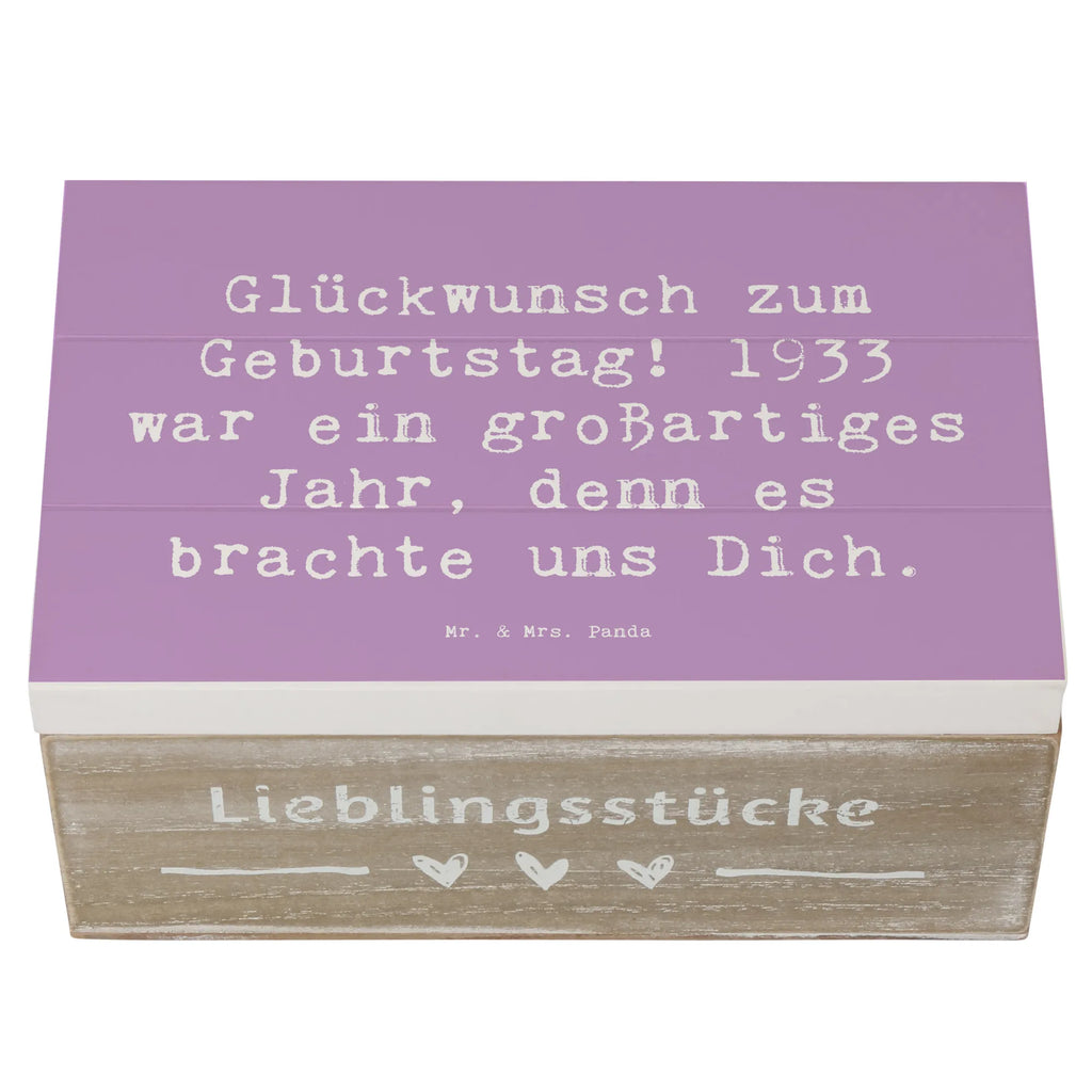 Holzkiste Spruch 1933 Geburtstag Aufbewahrungsbox, Geschenkdose, Kiste, Erinnerungsbox, Erinnerungskiste, Schatzkiste, Geschenkbox, Holzkiste, Dekokiste, XXL, Truhe, Schatulle, Geburtstag, Geburtstagsgeschenk, Geschenk