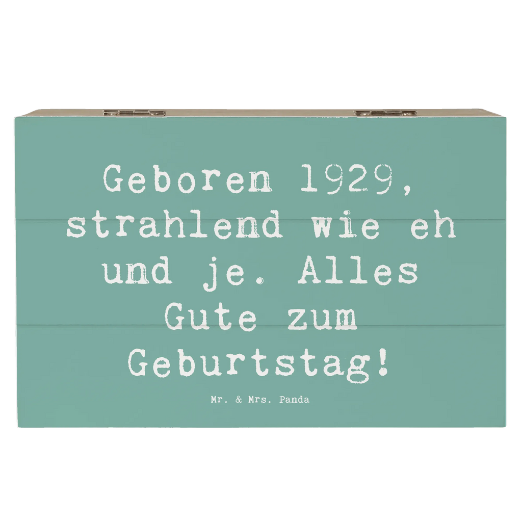 Holzkiste Spruch 1929 Geburtstag XXL, Geschenkdose, Schatzkiste, Aufbewahrungsbox, Schatulle, Holzkiste, Truhe, Erinnerungskiste, Geschenkbox, Kiste, Dekokiste, Erinnerungsbox, Geburtstag, Geburtstagsgeschenk, Geschenk