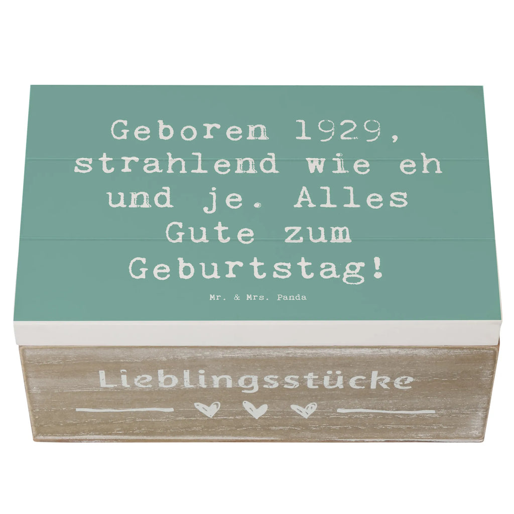 Holzkiste Spruch 1929 Geburtstag XXL, Geschenkdose, Schatzkiste, Aufbewahrungsbox, Schatulle, Holzkiste, Truhe, Erinnerungskiste, Geschenkbox, Kiste, Dekokiste, Erinnerungsbox, Geburtstag, Geburtstagsgeschenk, Geschenk