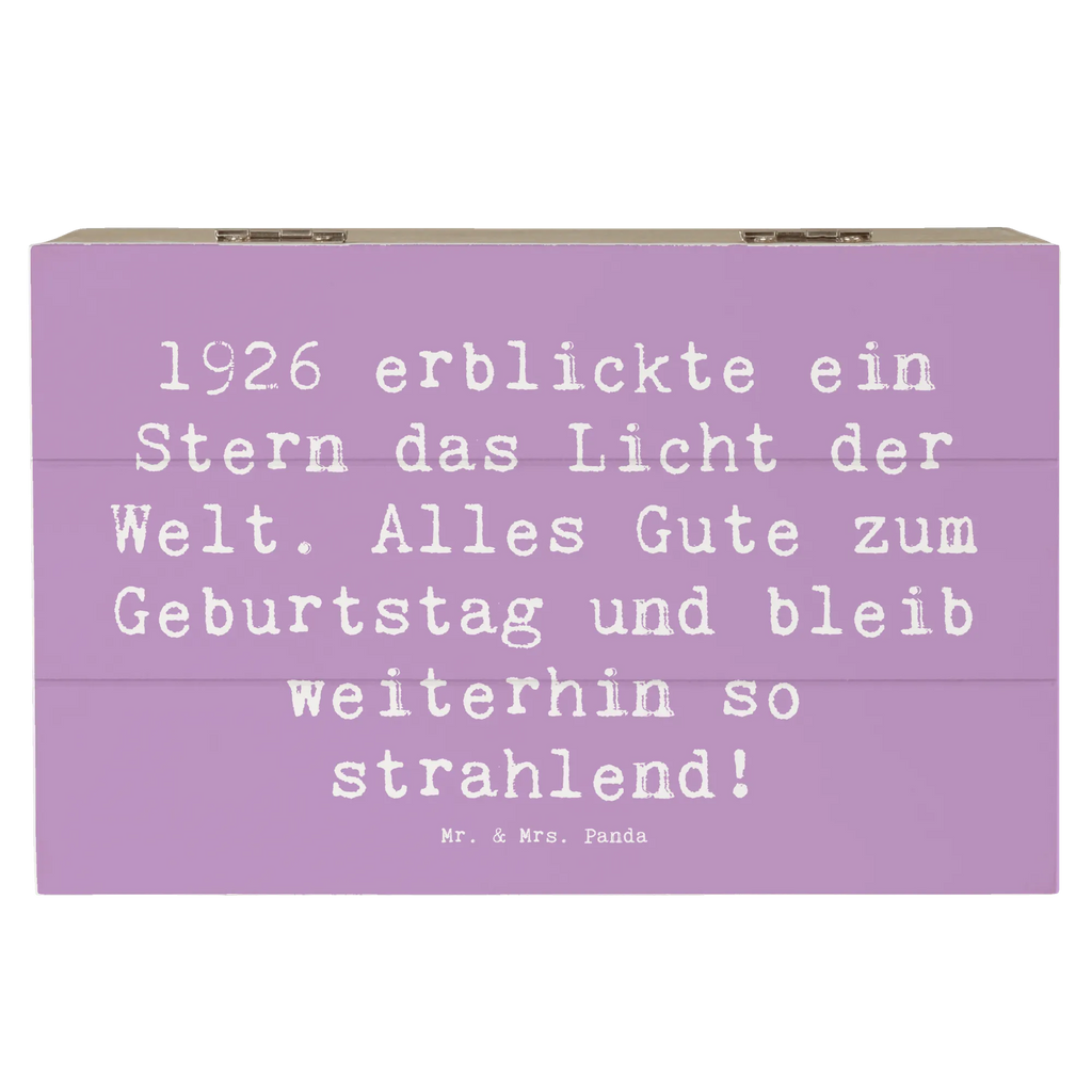 Holzkiste Spruch 1926 Geburtstag Stern Geschenkdose, Geschenkbox, Schatulle, Aufbewahrungsbox, Erinnerungsbox, Truhe, Holzkiste, Schatzkiste, Dekokiste, Erinnerungskiste, XXL, Kiste, Geburtstag, Geburtstagsgeschenk, Geschenk