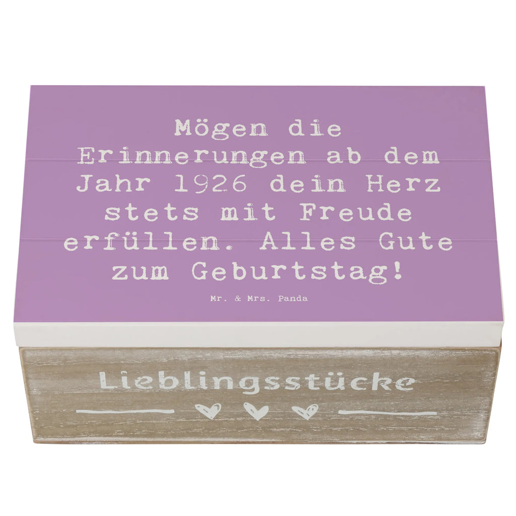 Holzkiste Spruch 1926 Geburtstag Schatulle, Erinnerungskiste, XXL, Dekokiste, Geschenkbox, Geschenkdose, Erinnerungsbox, Aufbewahrungsbox, Truhe, Kiste, Holzkiste, Schatzkiste, Geburtstag, Geburtstagsgeschenk, Geschenk