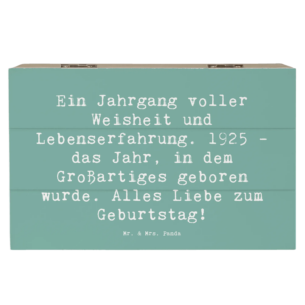 Holzkiste Spruch 1925 Geburtstag Aufbewahrungsbox, Erinnerungskiste, Truhe, Geschenkbox, Geschenkdose, Dekokiste, Kiste, Schatzkiste, Erinnerungsbox, Holzkiste, Schatulle, XXL, Geburtstag, Geburtstagsgeschenk, Geschenk