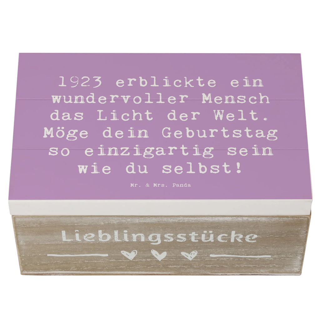 Holzkiste Spruch 1923 Geburtstag Geschenkbox, Truhe, Holzkiste, Schatulle, Erinnerungskiste, Geschenkdose, Kiste, XXL, Erinnerungsbox, Schatzkiste, Aufbewahrungsbox, Dekokiste, Geburtstag, Geburtstagsgeschenk, Geschenk