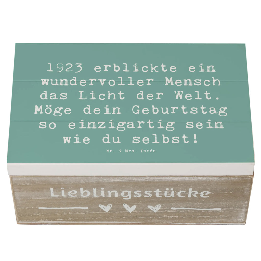 Holzkiste Spruch 1923 Geburtstag Geschenkbox, Truhe, Holzkiste, Schatulle, Erinnerungskiste, Geschenkdose, Kiste, XXL, Erinnerungsbox, Schatzkiste, Aufbewahrungsbox, Dekokiste, Geburtstag, Geburtstagsgeschenk, Geschenk