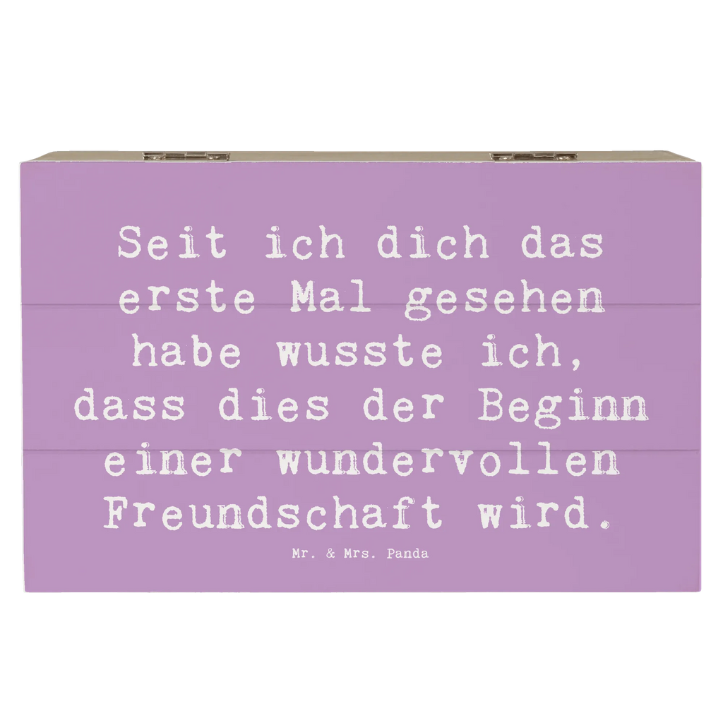 Wooden chest Saying Seit ich dich das erste Mal gesehen habe wusste ich, dass dies der Beginn einer wundervollen Freundschaft wird. Geschenkdose, Dekokiste, Erinnerungsbox, Geschenkbox, Aufbewahrungsbox, XXL, Kiste, Holzkiste, Erinnerungskiste, Schatzkiste, Schatulle, Truhe