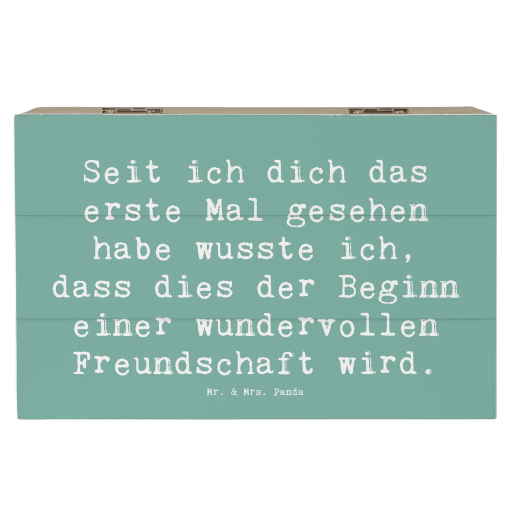 Wooden chest Saying Seit ich dich das erste Mal gesehen habe wusste ich, dass dies der Beginn einer wundervollen Freundschaft wird. Geschenkdose, Dekokiste, Erinnerungsbox, Geschenkbox, Aufbewahrungsbox, XXL, Kiste, Holzkiste, Erinnerungskiste, Schatzkiste, Schatulle, Truhe
