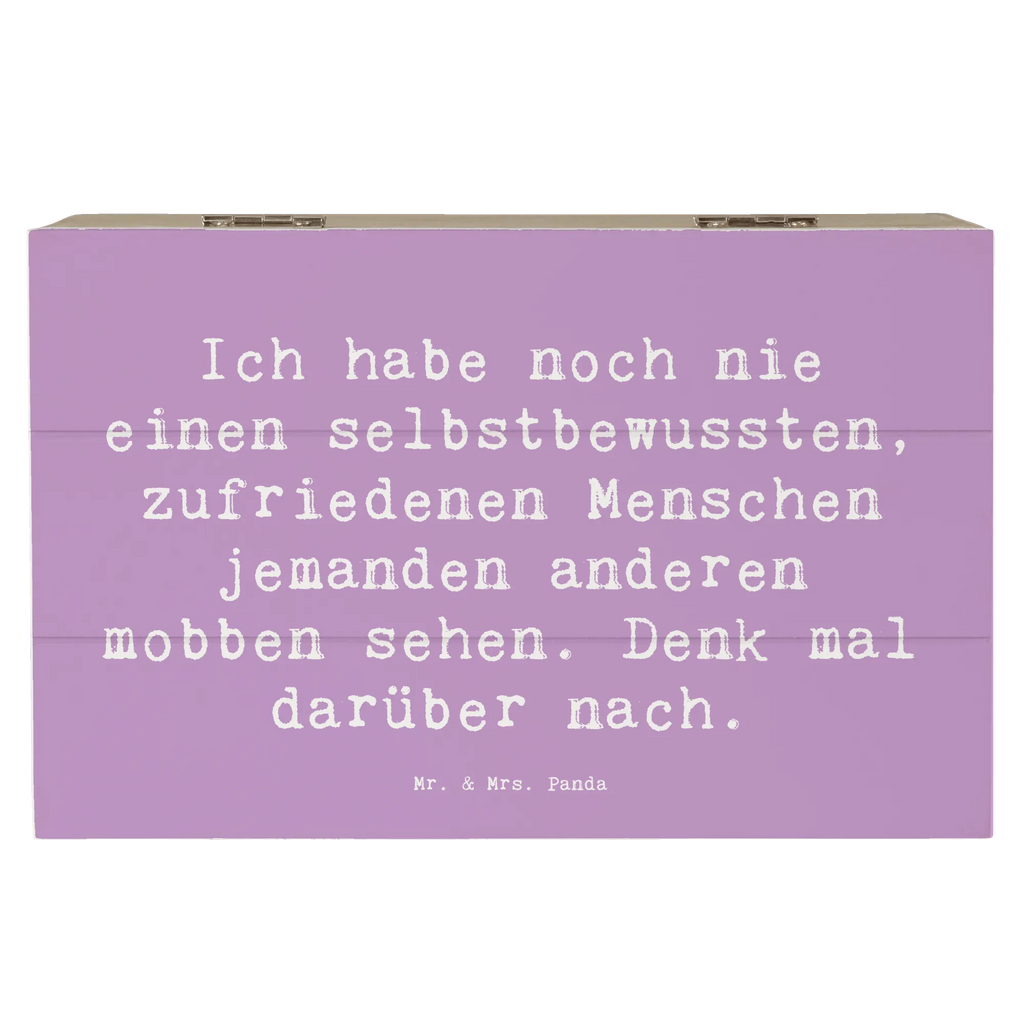 Holzkiste Spruch Mobbing bewältigen Aufbewahrungsbox, Erinnerungsbox, Holzkiste, Geschenkdose, Dekokiste, Geschenkbox, Schatzkiste, Schatulle, Erinnerungskiste, Kiste, Truhe, XXL