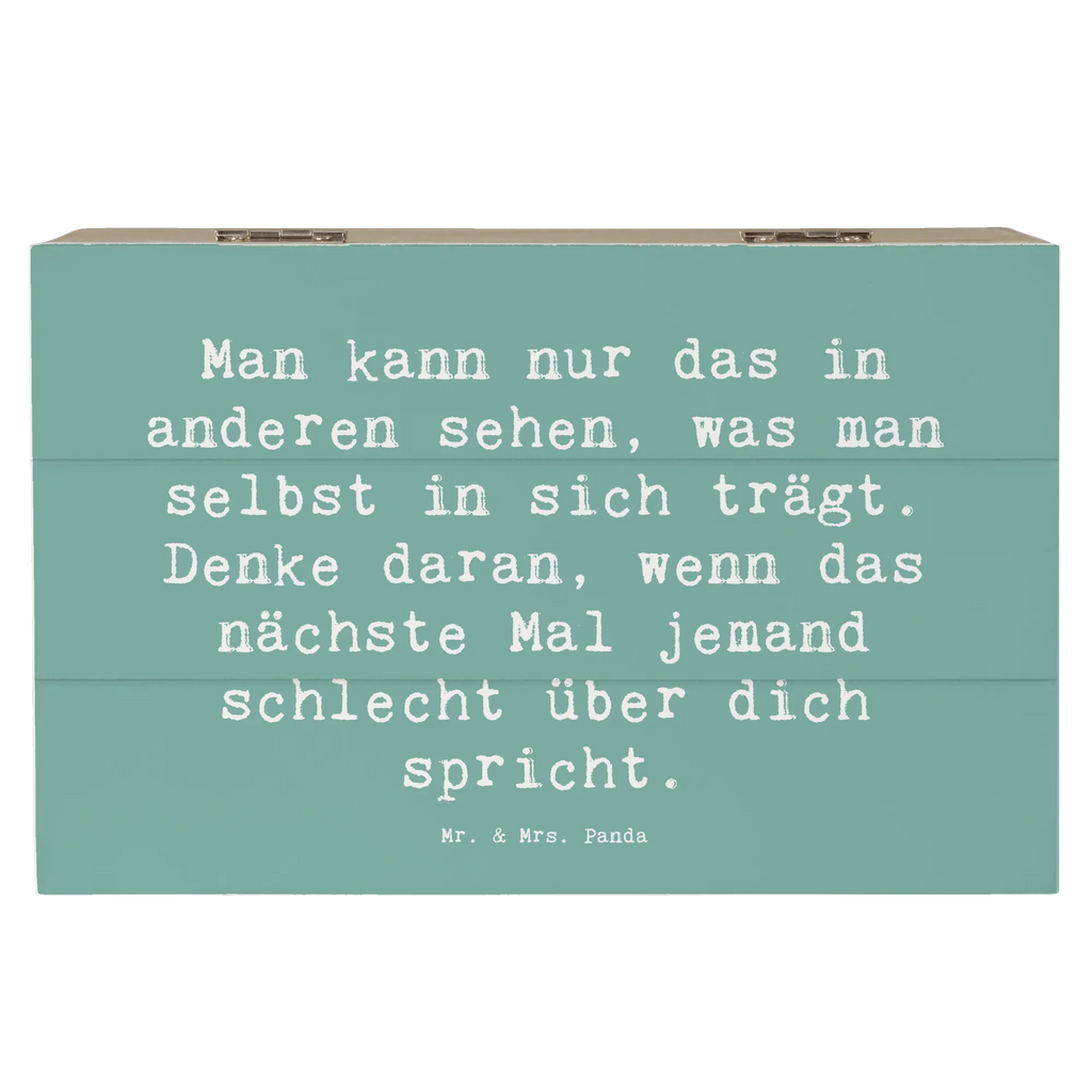 Holzkiste Spruch Mobbing bewältigen Spiegelbild Schatulle, XXL, Erinnerungsbox, Truhe, Schatzkiste, Geschenkbox, Kiste, Aufbewahrungsbox, Holzkiste, Dekokiste, Erinnerungskiste, Geschenkdose
