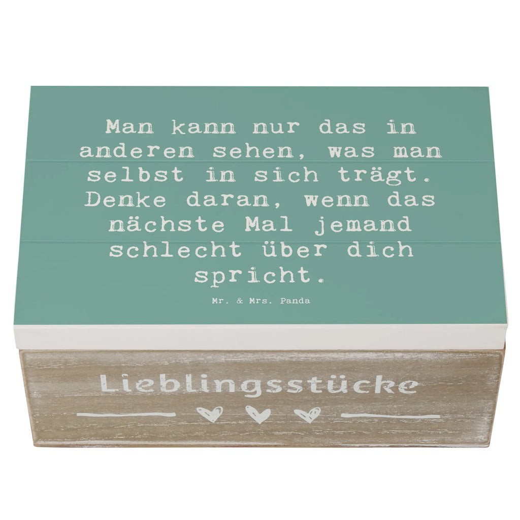 Holzkiste Spruch Mobbing bewältigen Spiegelbild Schatulle, XXL, Erinnerungsbox, Truhe, Schatzkiste, Geschenkbox, Kiste, Aufbewahrungsbox, Holzkiste, Dekokiste, Erinnerungskiste, Geschenkdose