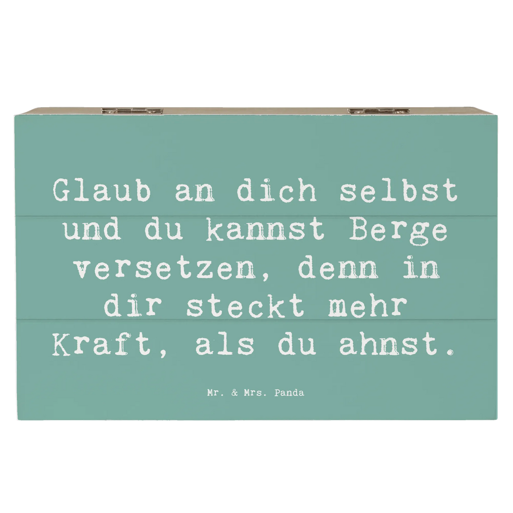 Holzkiste Spruch Selbstvertrauen stärken Erinnerungsbox, Erinnerungskiste, Truhe, Kiste, Dekokiste, Geschenkdose, Holzkiste, XXL, Schatzkiste, Schatulle, Aufbewahrungsbox, Geschenkbox