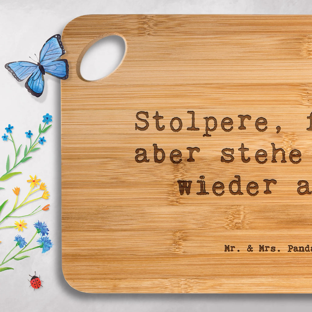 Bambus - deska do krojenia Przysłowie Stolpere, falle, aber stehe immer wieder auf! Schneidebrett, Servierbrett, Holzbrettchen, Holzbrett, Küchenbrett, Brett, Frühstücksbrett, Hackbrett, sprüche, zitate, spruch kollektion, inspiration, motivation, lebensweisheiten, geschenkideen, wanddeko, wohnaccessoires, sprüche sammlung, schöne sprüche, glück, liebe, freude, lächeln, alltag verschönern, nachhaltige geschenke, dekoration, kreativ, einzigartig, shopify, mr and mrs panda