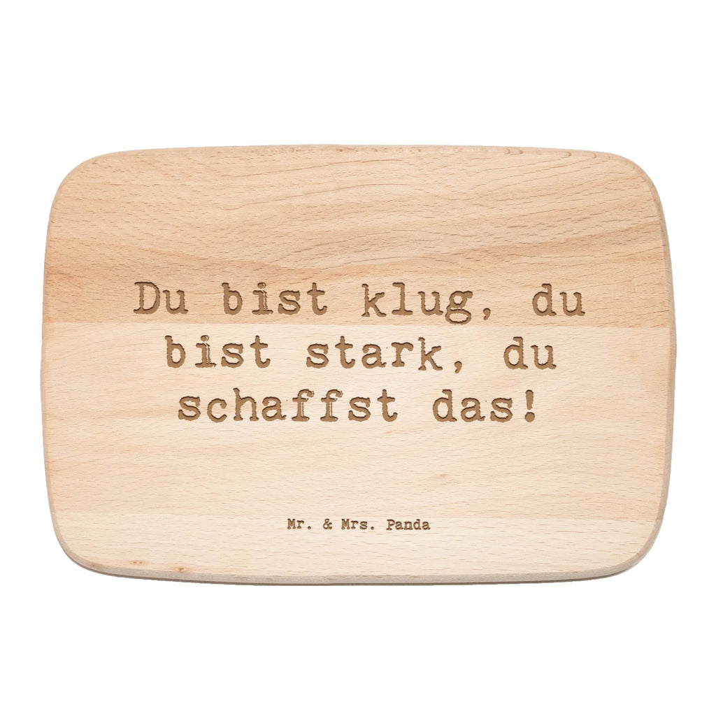 Śniadaniowa deska Przysłowie Du bist klug, du bist stark, du schaffst das! Holzbrett, Frühstücksbrettchen, Schneidebrett Holz, Schneidebrett, Küchenbrett, Frühstücksbrett, sprüche, zitate, spruch kollektion, inspiration, motivation, lebensweisheiten, geschenkideen, wanddeko, wohnaccessoires, sprüche sammlung, schöne sprüche, glück, liebe, freude, lächeln, alltag verschönern, nachhaltige geschenke, dekoration, kreativ, einzigartig, shopify, mr and mrs panda