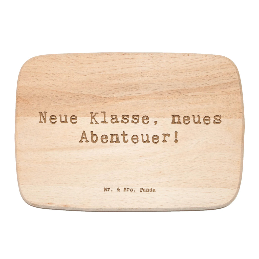 Serving board Saying Neue Klasse, neues Abenteuer! breakfast board, Board, cutting board