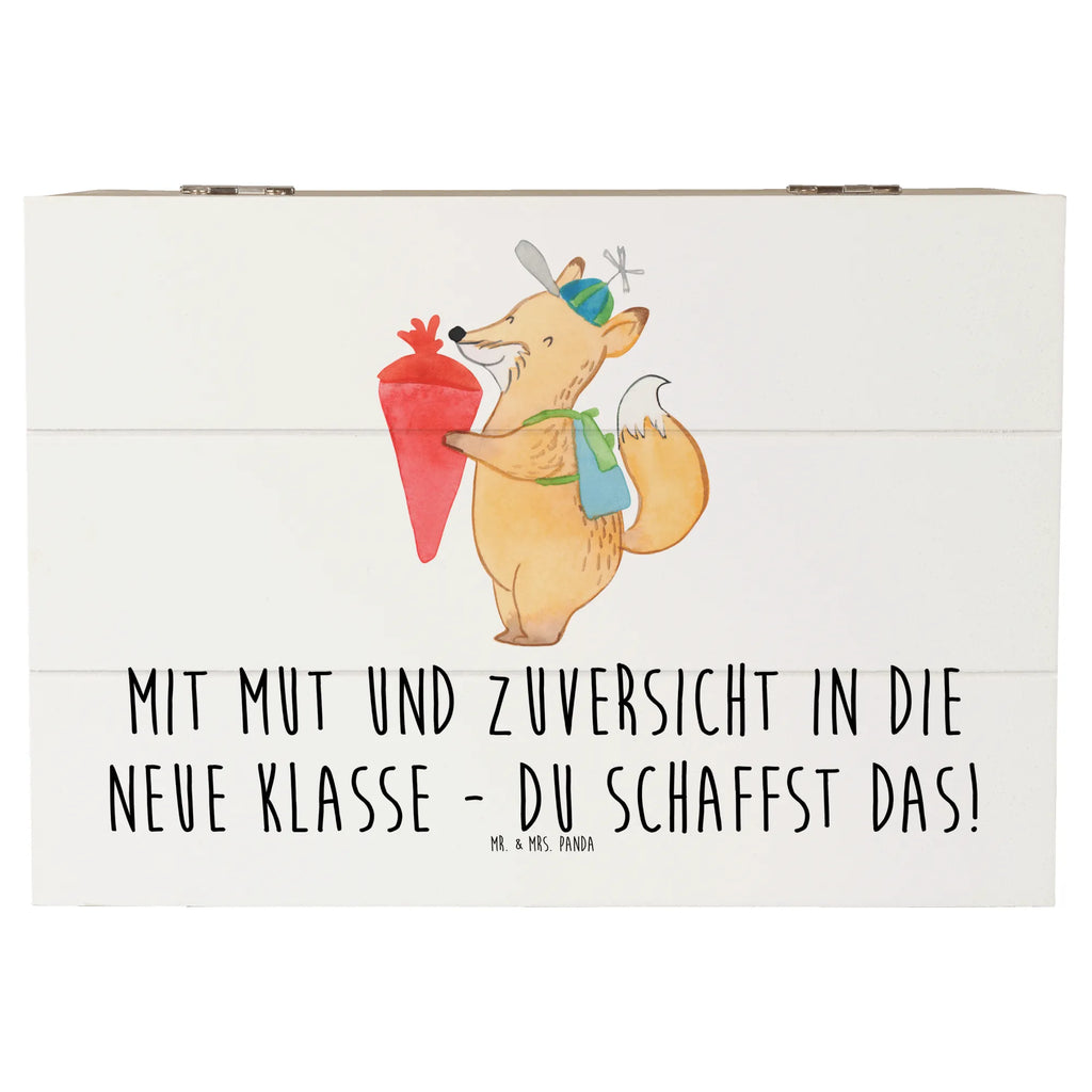 Holzkiste Erster Schultag Mut und Zuversicht Erinnerungsbox, Aufbewahrungsbox, XXL, Dekokiste, Geschenkdose, Schatulle, Schatzkiste, Erinnerungskiste, Geschenkbox, Kiste, Truhe, Holzkiste