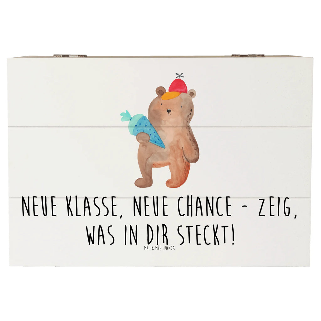 Holzkiste Erster Schultag Neue Klasse Holzkiste, Schatulle, Aufbewahrungsbox, Truhe, Erinnerungskiste, Geschenkbox, Kiste, Schatzkiste, XXL, Dekokiste, Geschenkdose, Erinnerungsbox