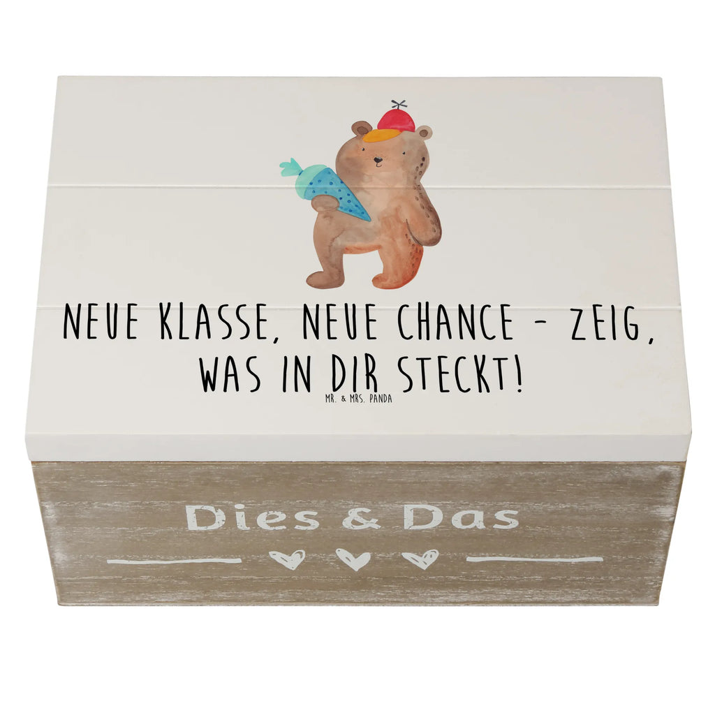 Holzkiste Erster Schultag Neue Klasse Holzkiste, Schatulle, Aufbewahrungsbox, Truhe, Erinnerungskiste, Geschenkbox, Kiste, Schatzkiste, XXL, Dekokiste, Geschenkdose, Erinnerungsbox
