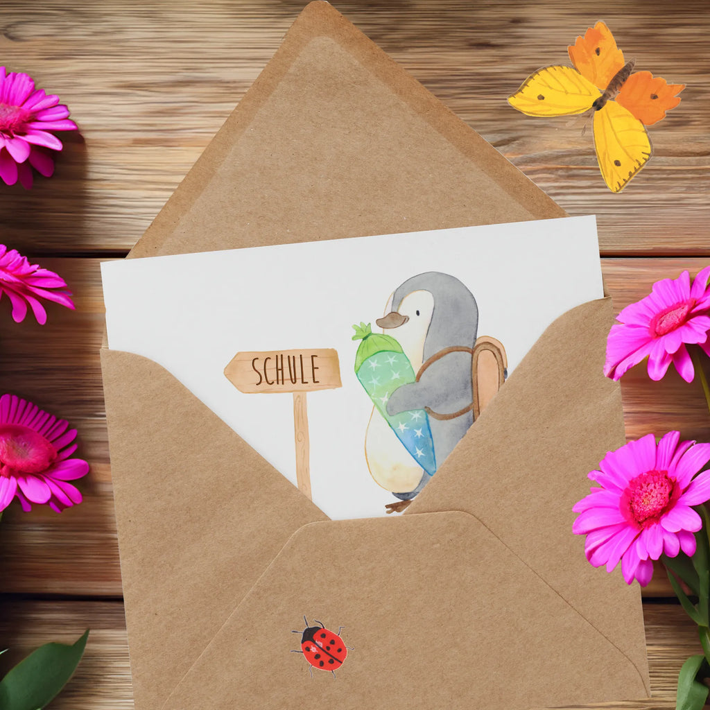 Deluxe Karte Erster Schultag Motivation Geburtstagskarte, Hochzeitskarte, Hochwertige Grußkarte, Karte, Hochwertige Klappkarte, Grußkarte, Klappkarte, Glückwunschkarte, Einladungskarte