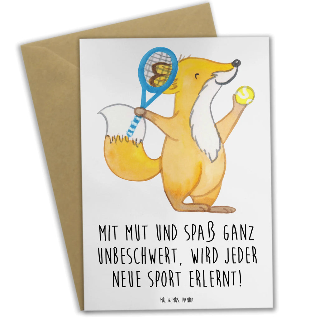 Greetings card Mit Mut und Spaß ganz unbeschwert, wird jeder neue Sport erlernt! Glückwunschkarte, Klappkarte, Einladungskarte, Hochzeitskarte, Grußkarte, Karte, Geburtstagskarte, Ansichtskarten