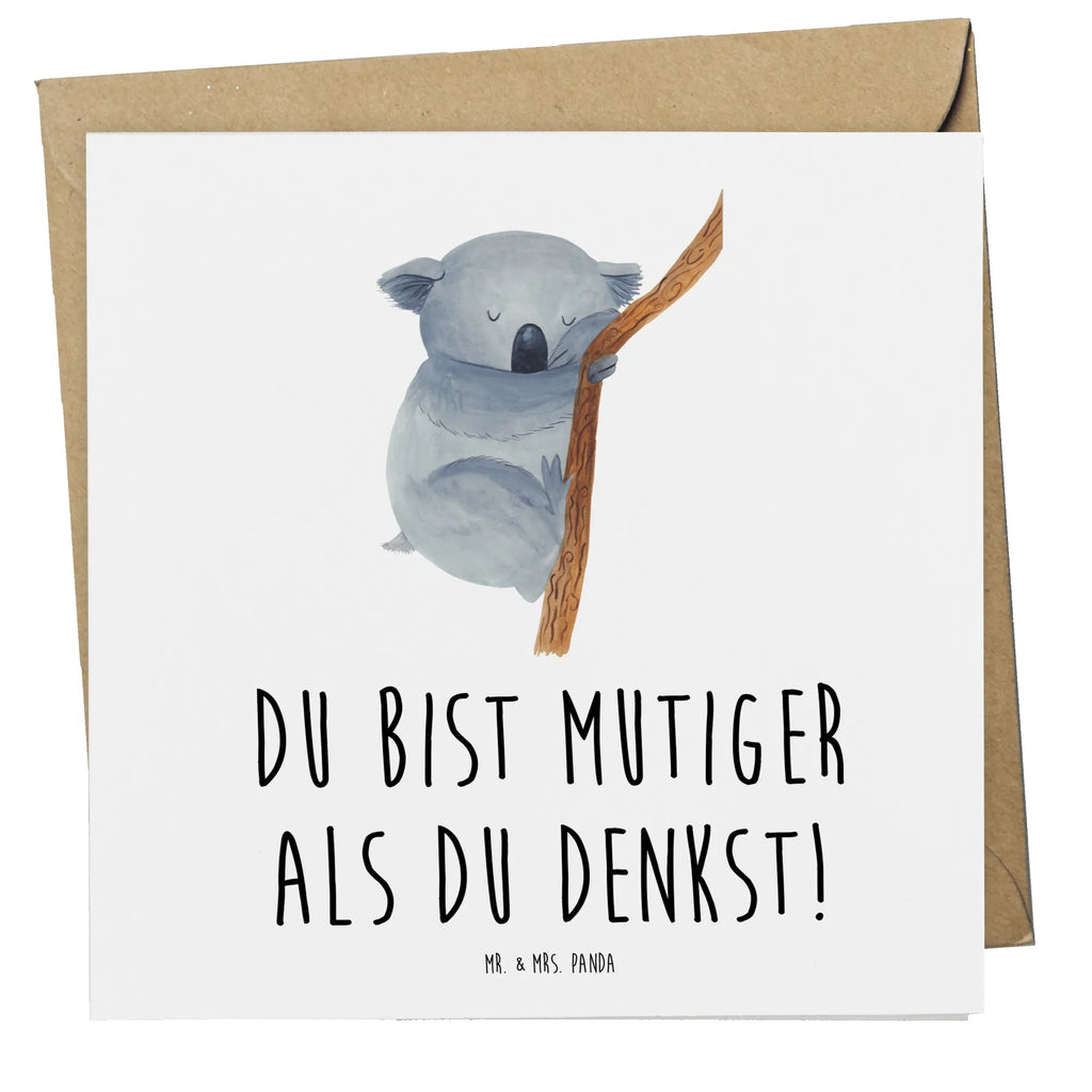 Deluxe Card Du bist mutiger als du denkst! Karte, Klappkarte, Hochwertige Klappkarte, Glückwunschkarte, Hochzeitskarte, Grußkarte, Hochwertige Grußkarte, Geburtstagskarte, Einladungskarte