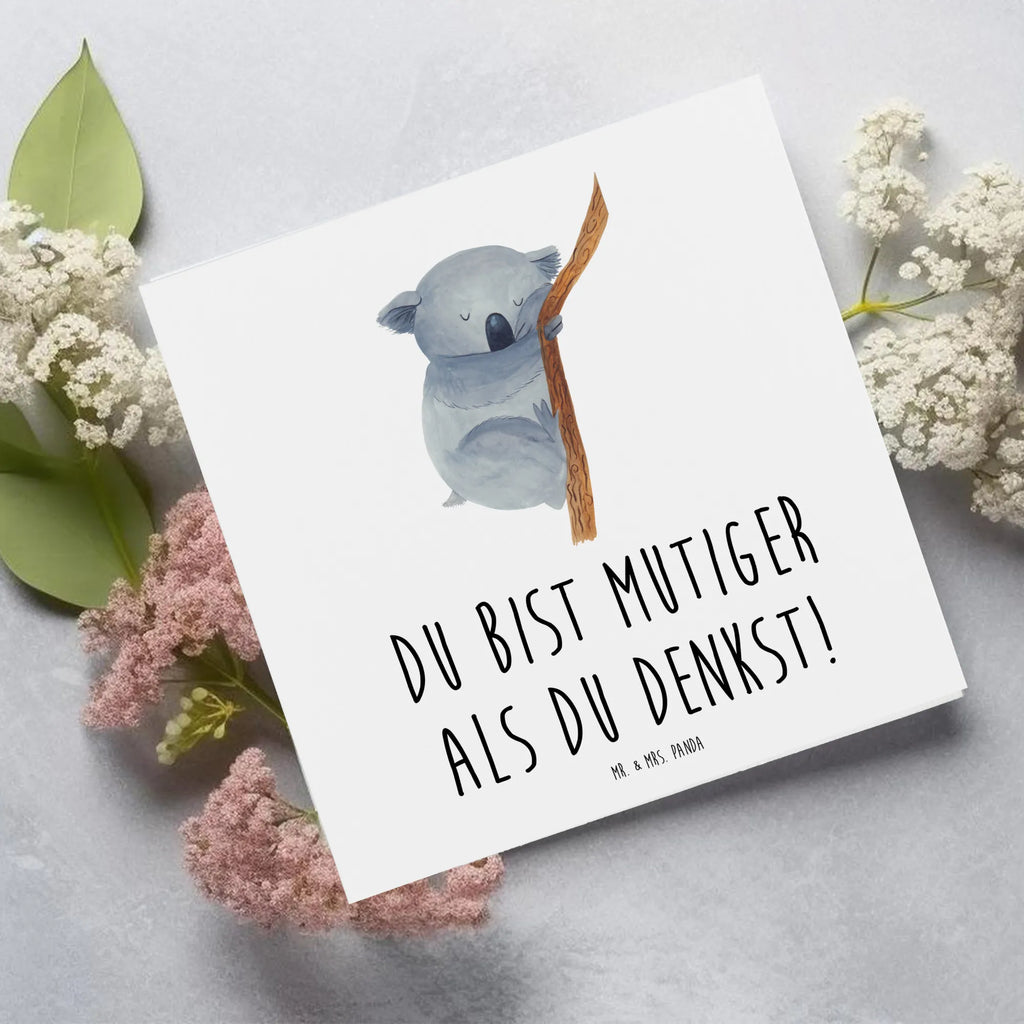 Deluxe Card Du bist mutiger als du denkst! Karte, Klappkarte, Hochwertige Klappkarte, Glückwunschkarte, Hochzeitskarte, Grußkarte, Hochwertige Grußkarte, Geburtstagskarte, Einladungskarte