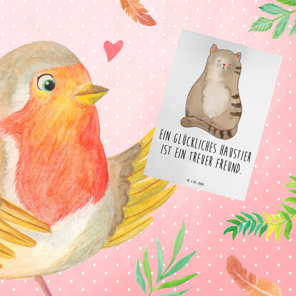 Greetings card Ein glückliches Haustier ist ein treuer Freund. Klappkarte, Hochzeitskarte, Einladungskarte, Ansichtskarten, Karte, Grußkarte, Glückwunschkarte, Geburtstagskarte