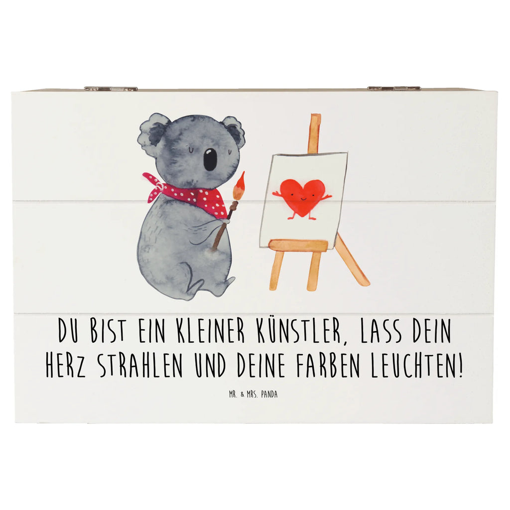 Wooden chest Du bist ein kleiner Künstler, lass dein Herz strahlen und deine Farben leuchten! Erinnerungsbox, Erinnerungskiste, Kiste, XXL, Schatulle, Truhe, Aufbewahrungsbox, Schatzkiste, Holzkiste, Dekokiste, Geschenkbox, Geschenkdose