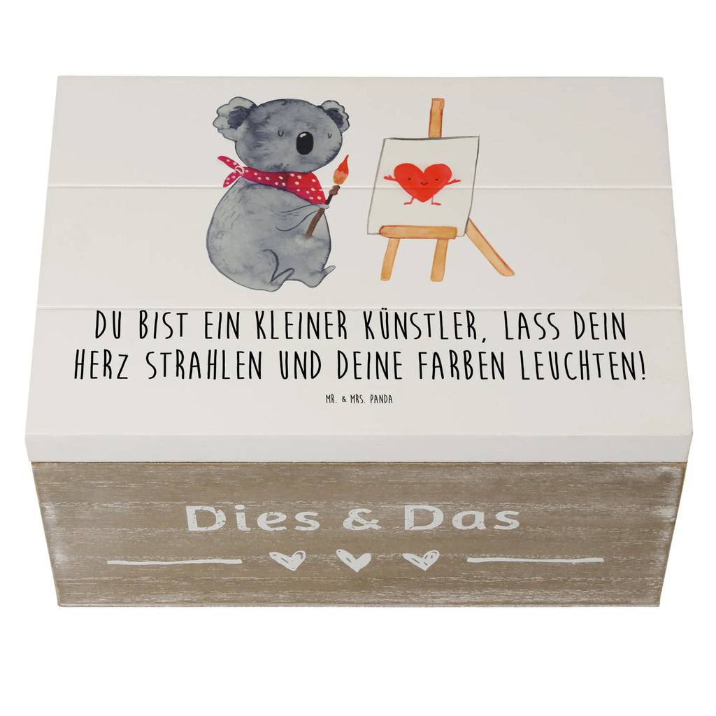 Wooden chest Du bist ein kleiner Künstler, lass dein Herz strahlen und deine Farben leuchten! Erinnerungsbox, Erinnerungskiste, Kiste, XXL, Schatulle, Truhe, Aufbewahrungsbox, Schatzkiste, Holzkiste, Dekokiste, Geschenkbox, Geschenkdose