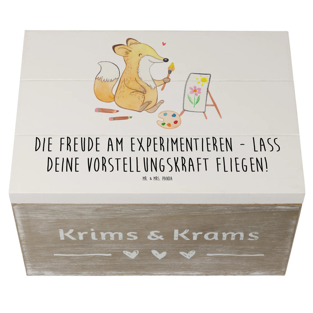 Holzkiste Die Freude am Experimentieren Schatulle, Schatzkiste, Geschenkdose, Truhe, Dekokiste, Holzkiste, Aufbewahrungsbox, Erinnerungsbox, Geschenkbox, Kiste, Erinnerungskiste, XXL