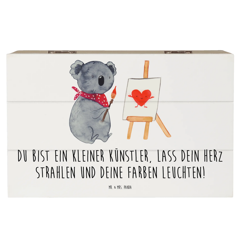 Wooden chest Du bist ein kleiner Künstler, lass dein Herz strahlen und deine Farben leuchten! Erinnerungsbox, Erinnerungskiste, Kiste, XXL, Schatulle, Truhe, Aufbewahrungsbox, Schatzkiste, Holzkiste, Dekokiste, Geschenkbox, Geschenkdose