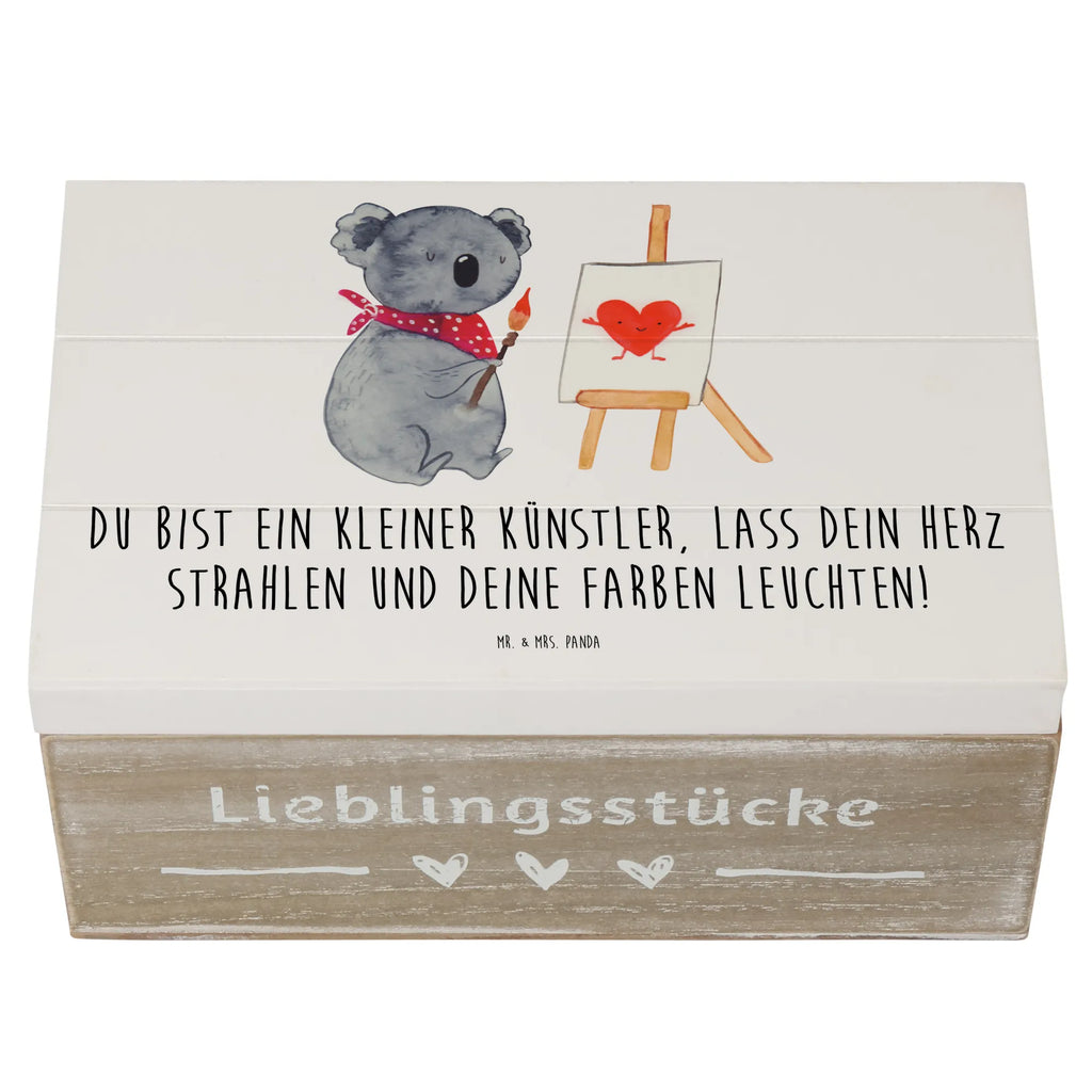 Wooden chest Du bist ein kleiner Künstler, lass dein Herz strahlen und deine Farben leuchten! Erinnerungsbox, Erinnerungskiste, Kiste, XXL, Schatulle, Truhe, Aufbewahrungsbox, Schatzkiste, Holzkiste, Dekokiste, Geschenkbox, Geschenkdose