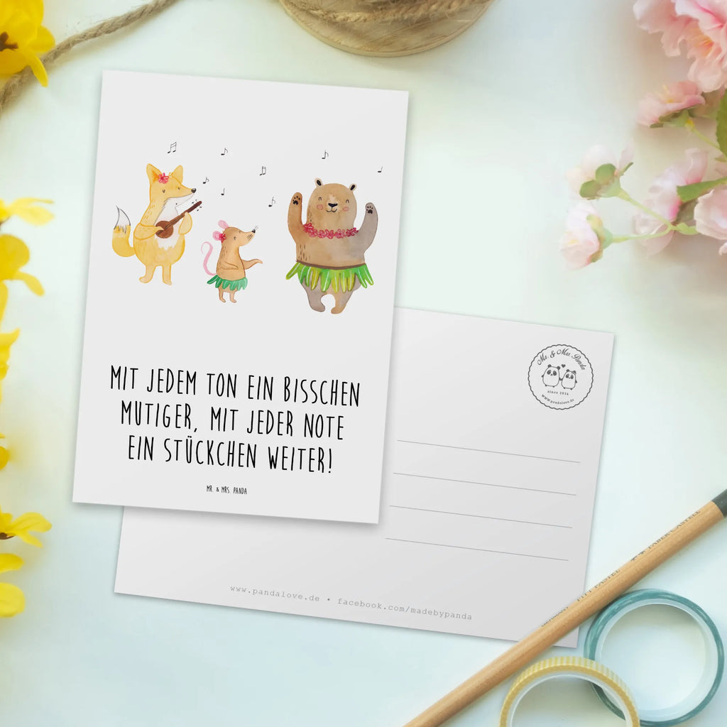 Postcard Mit jedem Ton ein bisschen mutiger, mit jeder Note ein Stückchen weiter! Einladung, Karte, Geburtstagskarte, Dankeskarte, Einladungskarten Geburtstag, Einladungskarte, Ansichtskarten, Grußkarte, Ansichtskarte, Geschenkkarte, Postkarte, Einladung Geburtstag