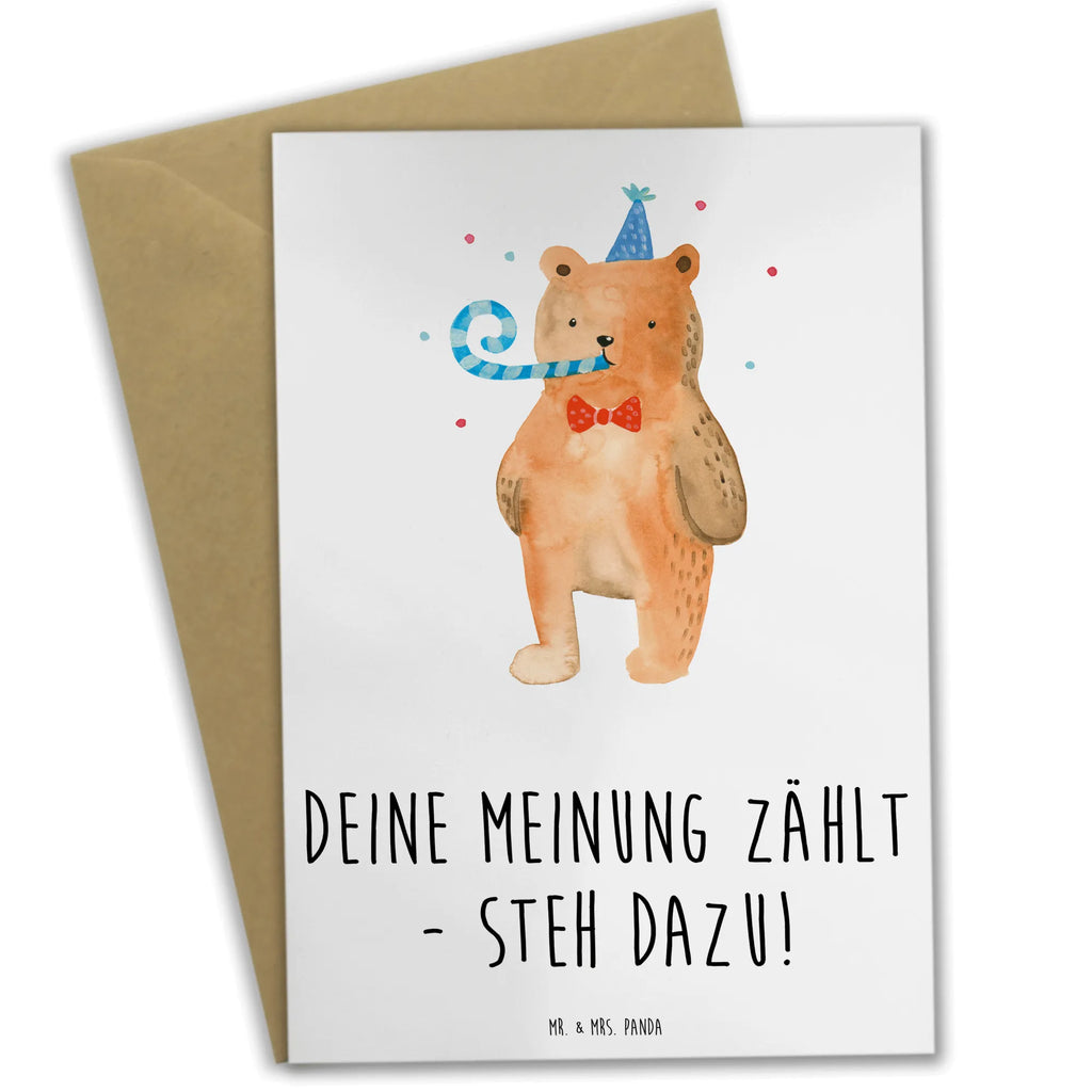Greetings card Deine Meinung zählt - steh dazu! Ansichtskarten, Grußkarte, Klappkarte, Karte, Hochzeitskarte, Geburtstagskarte, Glückwunschkarte, Einladungskarte