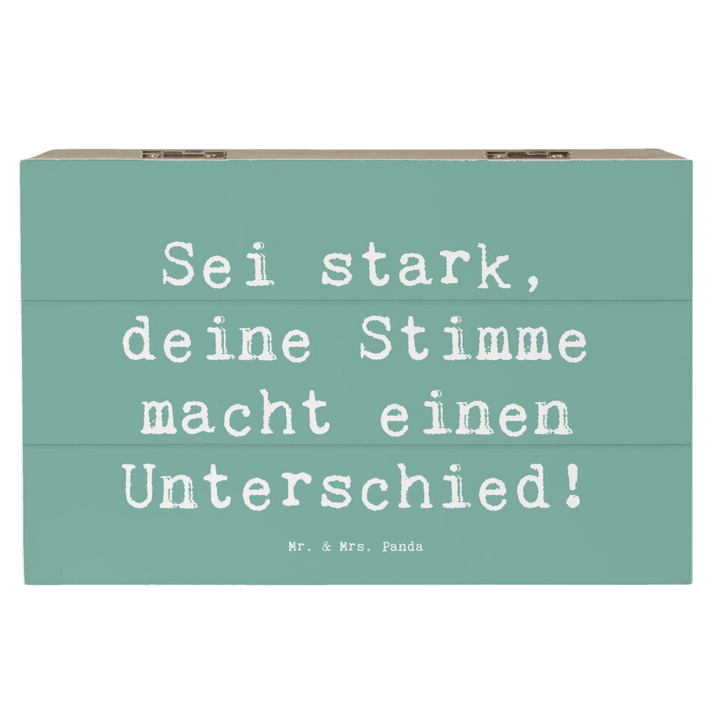 Holzkiste Spruch Deine Stimme zählt Schatzkiste, Kiste, Holzkiste, Erinnerungskiste, Truhe, Dekokiste, Erinnerungsbox, Aufbewahrungsbox, XXL, Schatulle, Geschenkdose, Geschenkbox