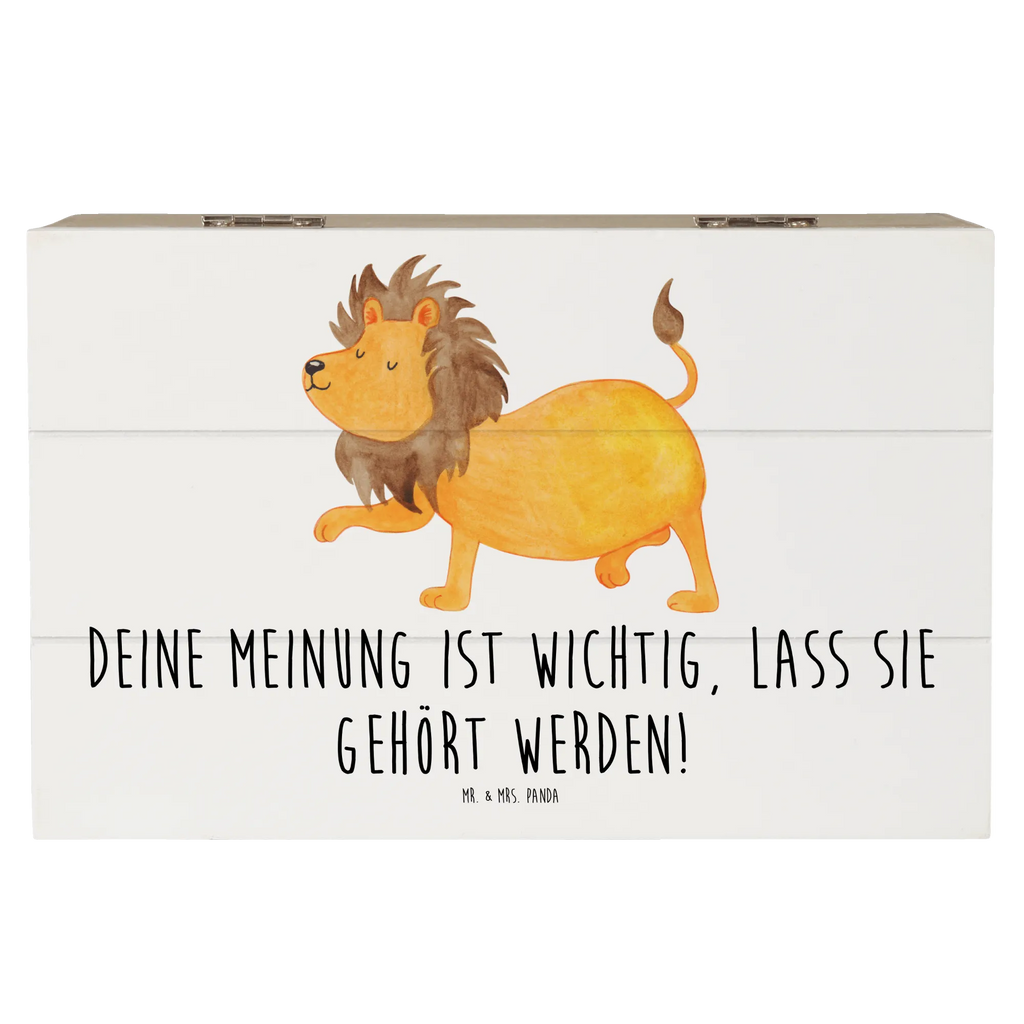 Holzkiste Mutig zu seinen Meinungen stehen Kiste, Erinnerungsbox, Erinnerungskiste, Dekokiste, Truhe, Geschenkbox, Schatulle, XXL, Schatzkiste, Aufbewahrungsbox, Geschenkdose, Holzkiste